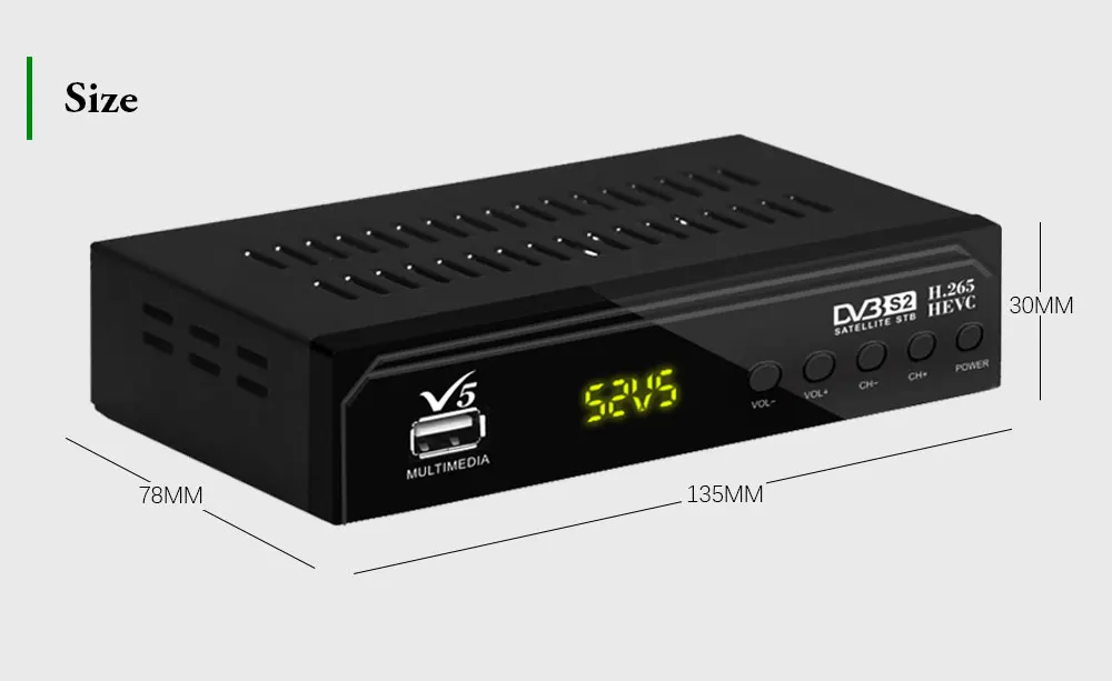 Only 1 set Tv Box Dvb S2 декодер спутниковый ТВ приемник HD DVB-S2 H.265 приемник Поддержка Европа Cccam IP tv AC3 с USB wifi Youtube - Цвет: Only 1 set Tv Box