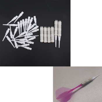 

6pcs Dart Replacement Shaft Barrels with 30pcs Dart Soft Points Tip 2BA Size Thread Darts Accessories