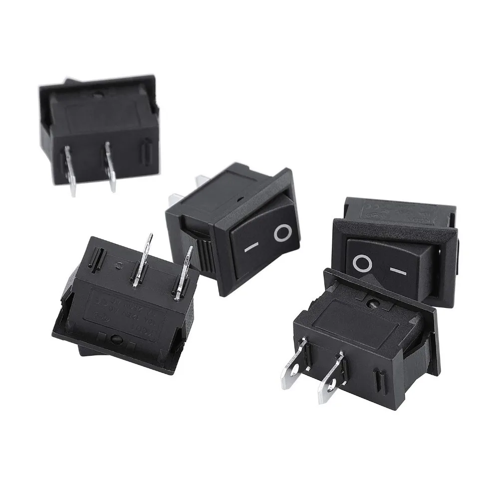 10 Switch ON-OFF KCD1 1521mm 2 Pins Ship Type Switch 6A 250V 10A 125V Boat Rocker Switch Car Dash Dashboard  (3)