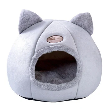 

Pet Dog Cat Tent House Kennel Winter Warm Nest Soft Foldable Sleeping Pad Animal Puppy Cave Sleeping Mat Nest Kennel Pet Supply