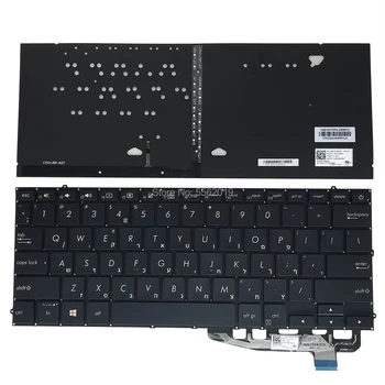 

OVY HE Backlit keyboard for ASUS zenbook UX391 UX391UA XB71 UX391FA HB Hebrew blue Replacement keyboards 0KNB0-2606HE00 new