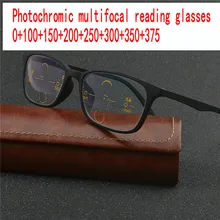 Модные очки для чтения мульти-фокус прогрессивные очки для чтения переход солнце оптический цвет Квадратные меняющие очки FML