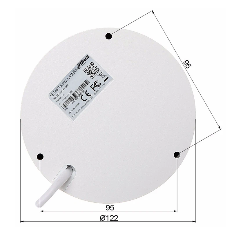 Dahua оригинальная SD22204T-GN ip-камера 2 мегапикселя сетевая мини PTZ купольная 4X оптический зум поддержка POE камера SD22204T-GN