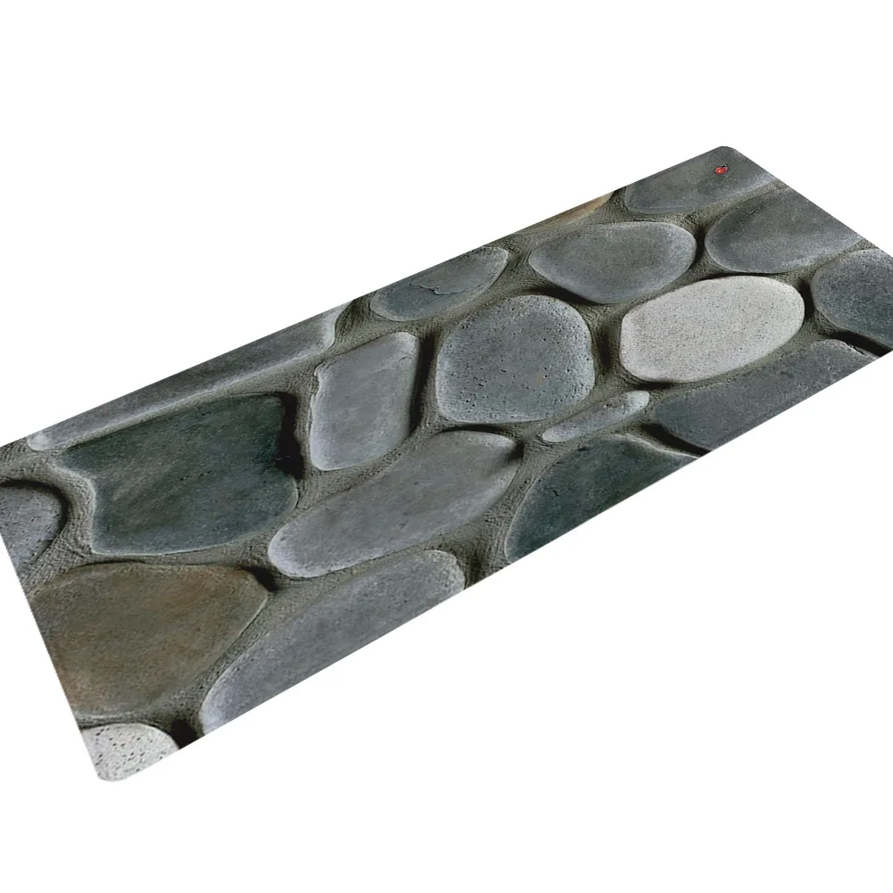 BlackRock Zeegle Stone Printed Balcony Table Chair Rug Kitchen Mat Doormat Anti-slip Floor Mat For Living Room Bedroom Carpet Bedside Rugs - Цвет: BlackRock