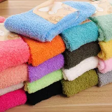Популярные Теплые сказочные эластичные домашние мягкие носки-тапочки для женщин и девочек пушистые теплые зимние Дышащие носки различных цветов