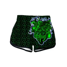 Спортивные шорты с принтом на День Святого Патрика, сексуальные женские модные популярные повседневные Мягкие Шорты Харадзюку