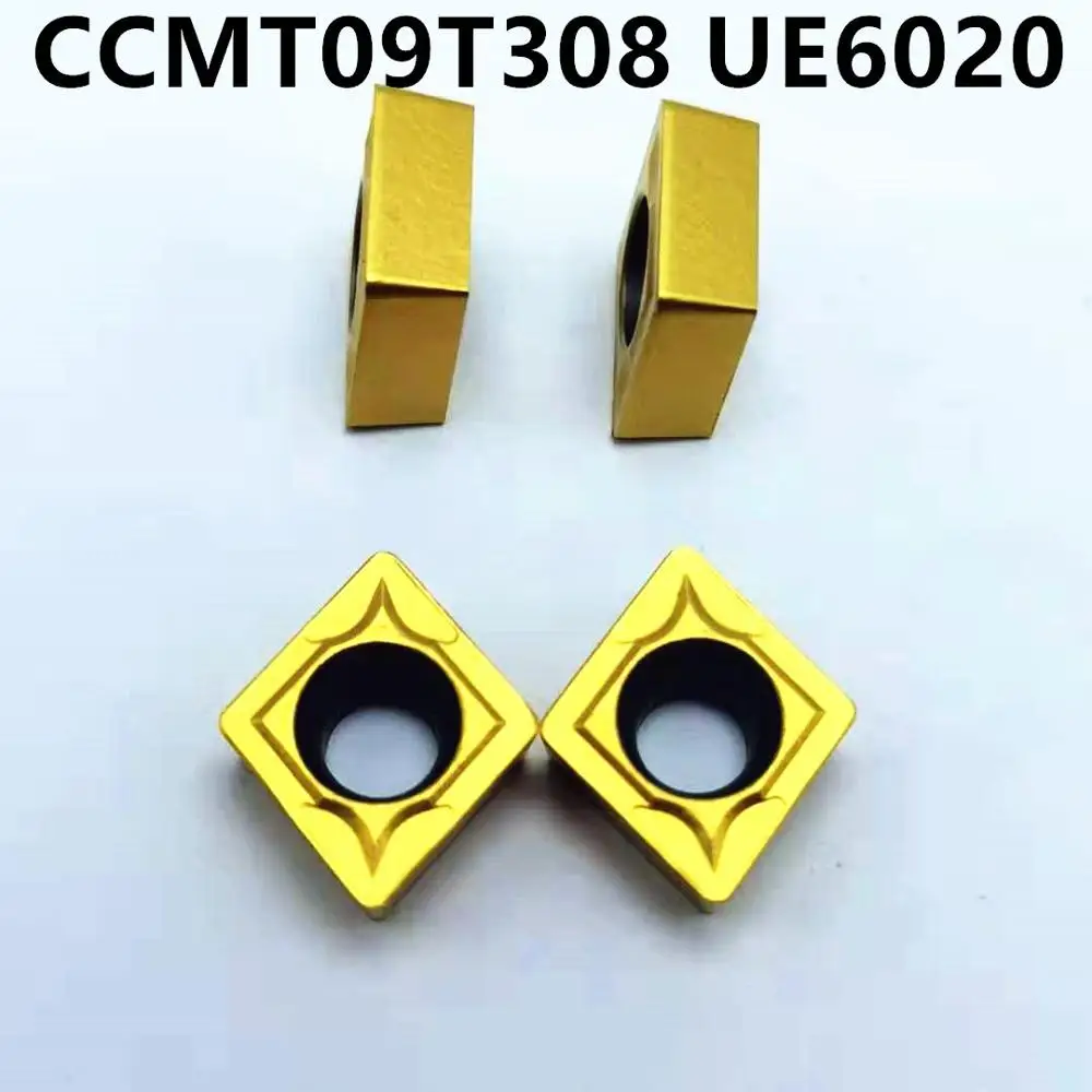 Карбид вольфрама CCMT09T308 UE6020 резец для внутренней обточки карбидная вставка токарный станок с ЧПУ