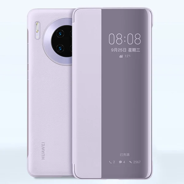Умный чехол для телефона huawei, прозрачный зеркальный флип-чехол для huawei mate 30 mate 30 Pro, корпус с функцией сна, Интеллектуальный чехол для телефона