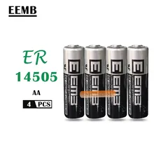 4 шт./лот EEMB ER14505 ER14505H AA 3,6 V 2400mAh энергии литиевая батарея смарт-метр батарея