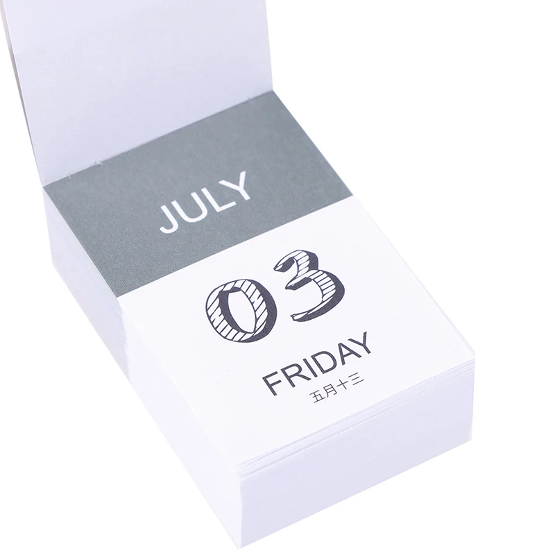 Cute Calendars Mini Desk Half a Year Calendar Office School Work Learning Schedule Planner Stationery Supplies