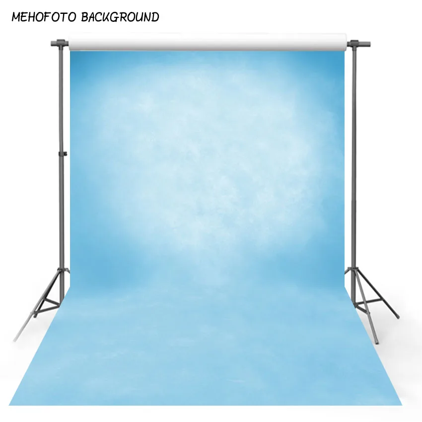 Тонкий Виниловый фон для фотосъемки компьютерная печать синий чистый цвет