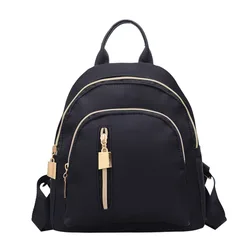 Backpack Female Bag Student School Bag Waterproof Nylon Oxford Cloth Leisure Bag 2021 New Fashion Mini School Bag Travel Bag Sac