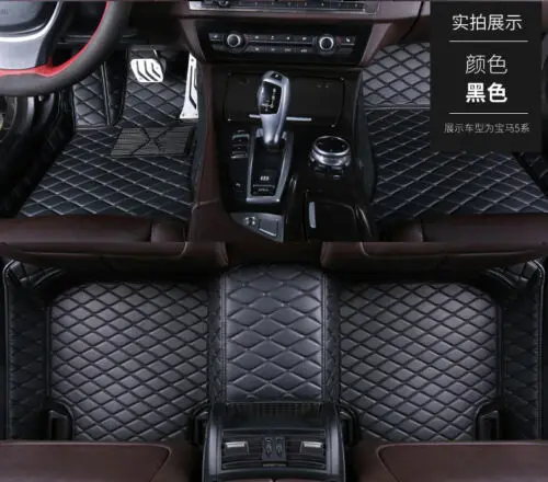 Пользовательские автомобильные коврики подходят для TOYOTA RAV4 Prado Highlander Camry Yaris Vios Corolla - Название цвета: black