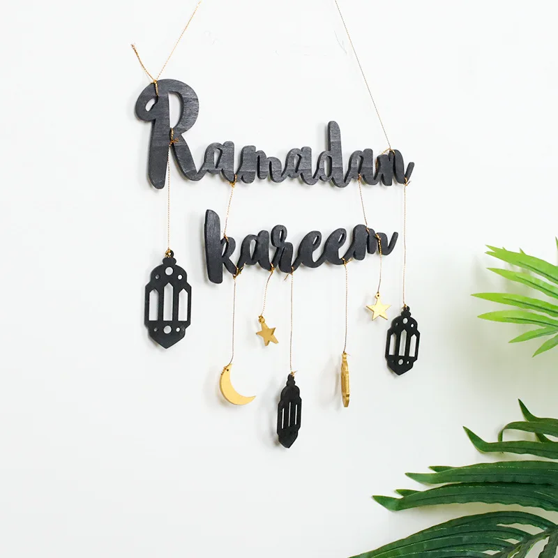 Calendrier de l'Avent du Ramadan Kareem, décor EID Mubarak, pendentif en  bois pour la maison, ornements de fête musulmane islamique, cadeaux Eid  Mubarak, 2021 - AliExpress