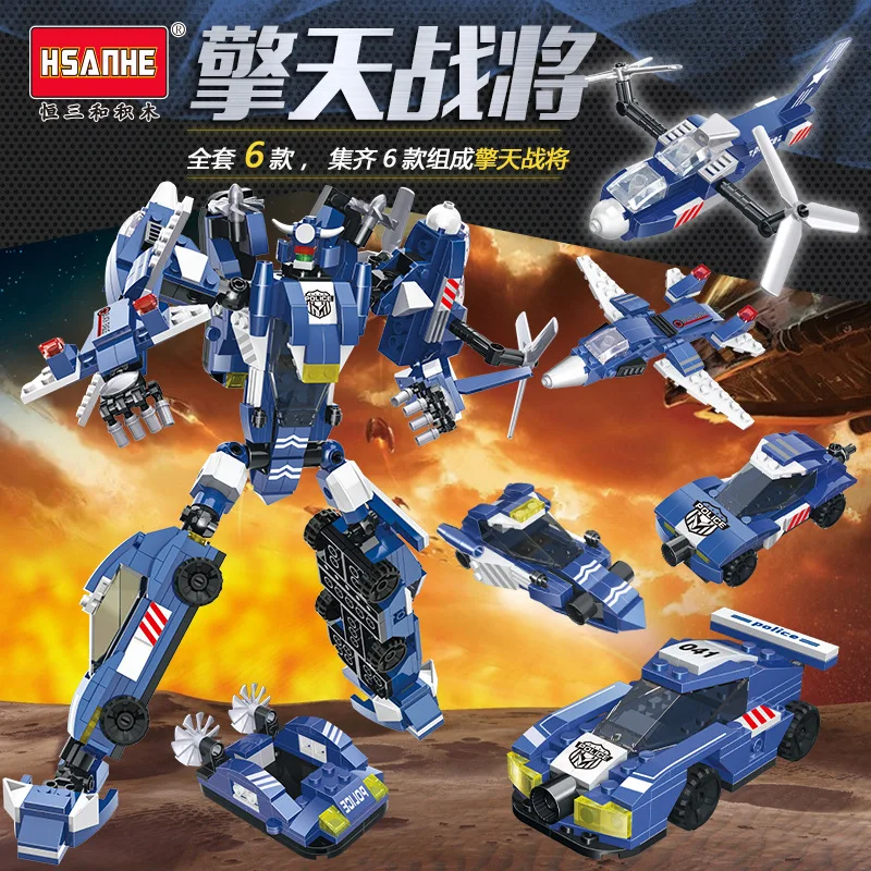 

Building Blocks Assembled Toys 5 Boy Transformation Fit Jingang Robot 6-8-10-Year-Old Children'S Educational Toy