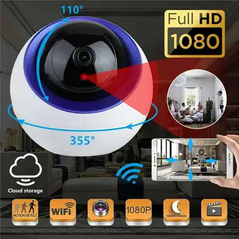 

1080P Wireless WiFi Mini IP Camera HD Security IR Night Vision Baby Monitor Portable Home Dome Pet Monitor Security Smart Camera