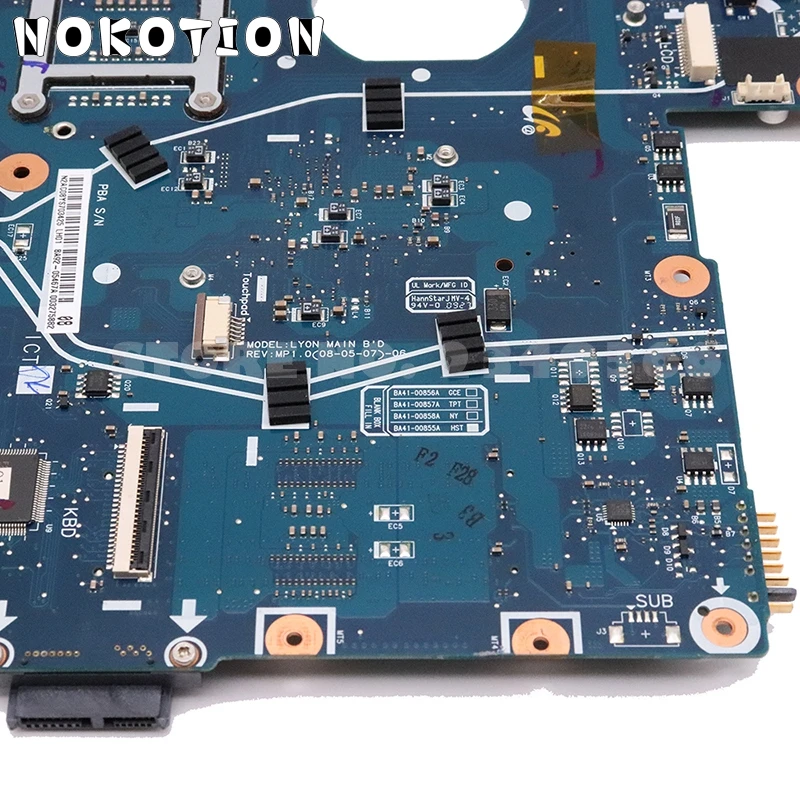 NOKOTION BA92-05467A BA41-00855A для samsung R510 NP-R510 Материнская плата ноутбука GM45 DDR2 только процессор