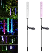 2 шт./компл. Солнечный красочные Водонепроницаемый акриловая палочка пузырь газон уличный светильник двор виллы украшение-M25