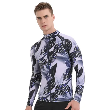 

SBART Men Sunscreen Surfing Rashguard Long Sleeve Summer Outdoor Snorkeling Anti Jellyfish Swimsuit Breathable Rash Guards