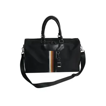 

women bag over the shoulder stripe nylon Large capacity men black travel Gym Luggage bag crossbody bags luxury handbags female
