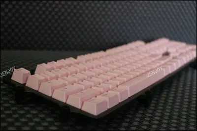 PBT Keycaps OEM высокий 87 104 клавиш для механической клавиатуры полупрозрачный двойной выстрел keycap - Цвет: Pink