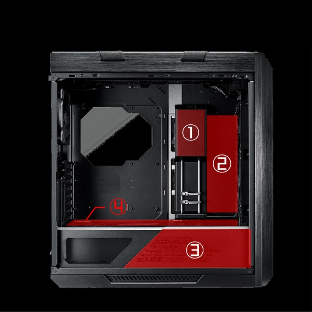 ASUS ROG Strix Helios GX601 power supply of PC case