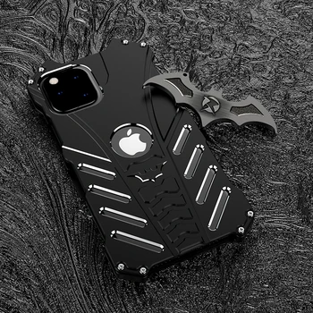 

Batman Elements Aluminum Metal Case For iPhone 11 Pro Max Coque Thin Shockproof Hard Armor Case For iPhone 11 Protective Cover
