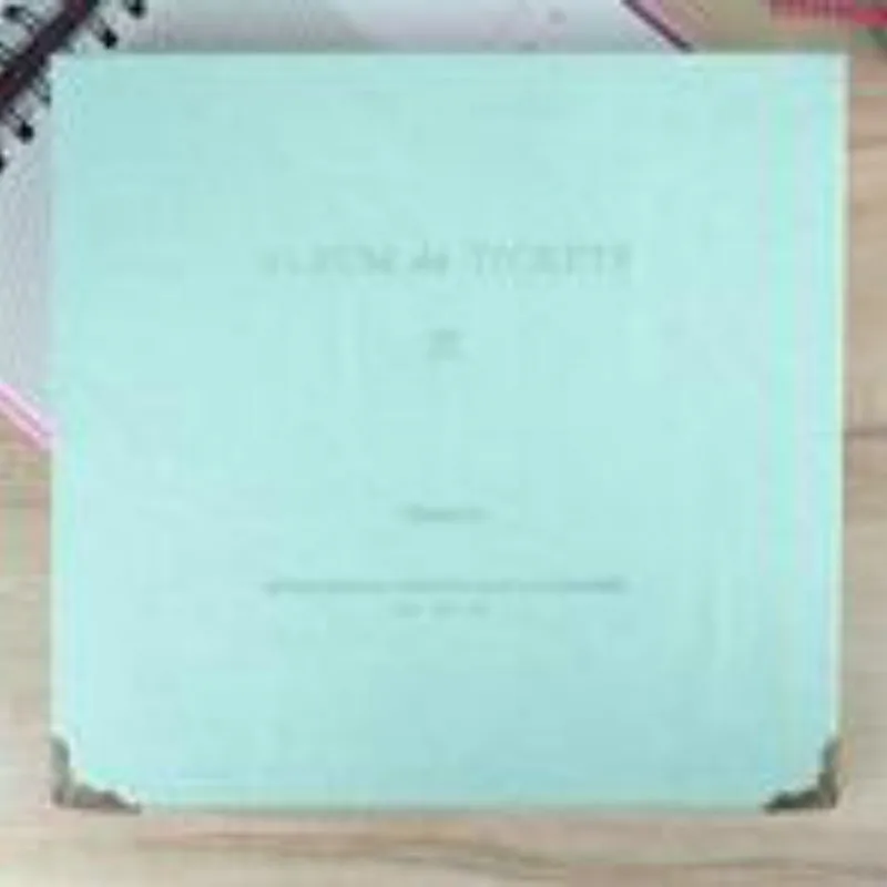 Мода DIY альбом концертных билетов сбор бумажных денег книга из искусственной кожи бумаги Interleaf фильм путешествия билетов коллекция альбом - Цвет: 5