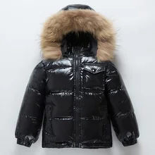 Olekid-30 градусов зимняя куртка-пуховик для мальчиков теплая парка для девочек на возраст от 1 до 8 лет дети детские Зимний комбинезон; детская верхняя одежда пальто