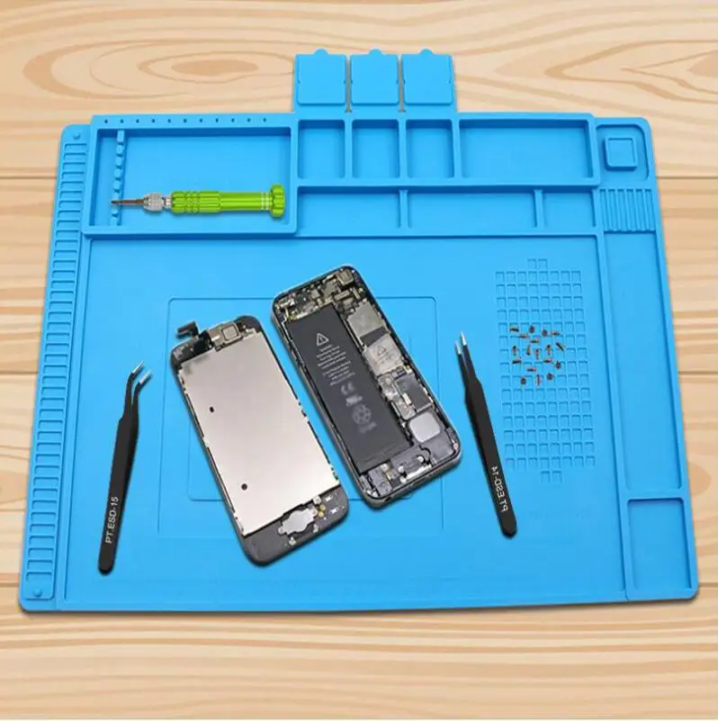 

ESD Heat Insulation Working mat Soldering Station Iron Phone Computer Repair Mat Magnetic Heat-resistant BGA Insulator Platform