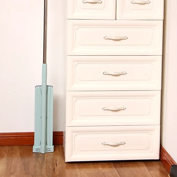 

Spin Flat Mop Free Hand Washing Stainless Steel Handle Spin Mop Home House Office Cleaning Tool Pad Kitchen Floor Clean