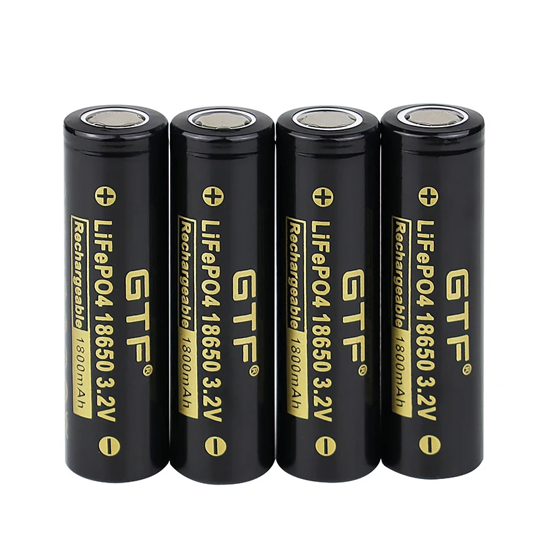 GTF 3.2V1800mAh Lifepo4 18650 Rechargeable Battery Cell Long Cycle Life 3C-5C Discharge For DIY E-bike LED Flashlight | Электроника