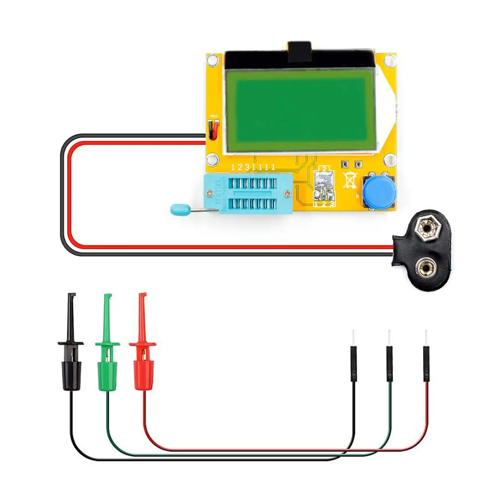 V2.68 ESR-T4 Mega328 цифровой Транзистор тестер Диод Триод Емкость ESR метр MOS/PNP/NPN LCR 12864 ЖК-экран - Цвет: Коричневый