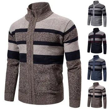 

Mens Winter Turtleneck Zipper Long Sleeve Knitted Sweater Top Outwear Coat Dropshipping Winter 2020 fashion Selling Work clothe