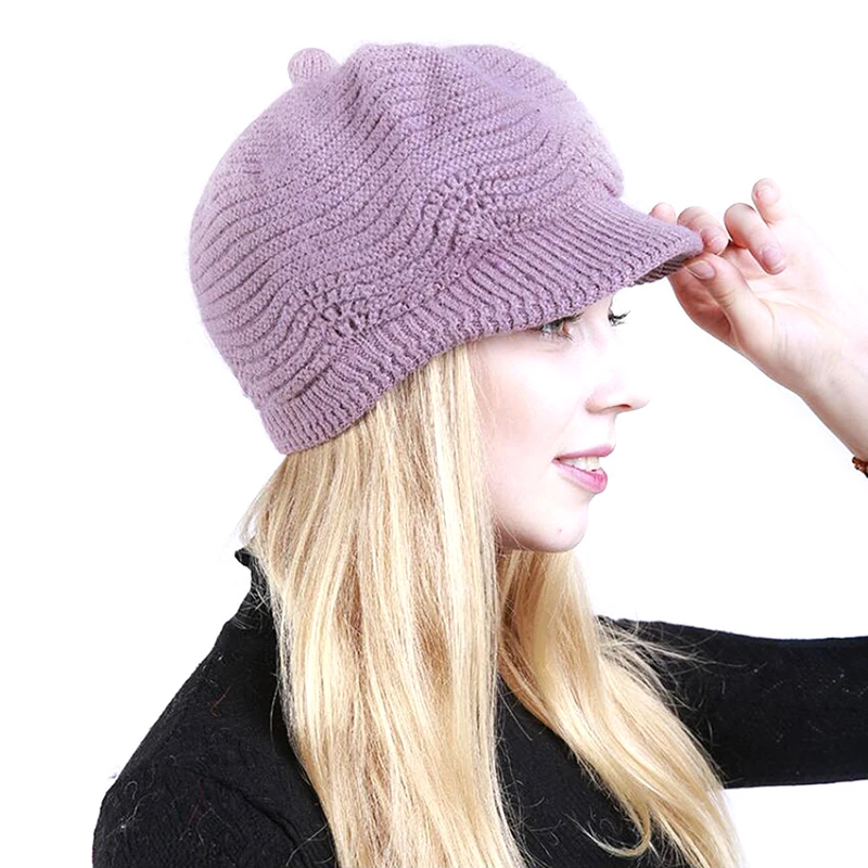 Зимние вязаные теплые и нежные темпераментные шапки для женщин Skullies Beanies шапки ручной работы женская шапка вязаная шапка - Цвет: 6
