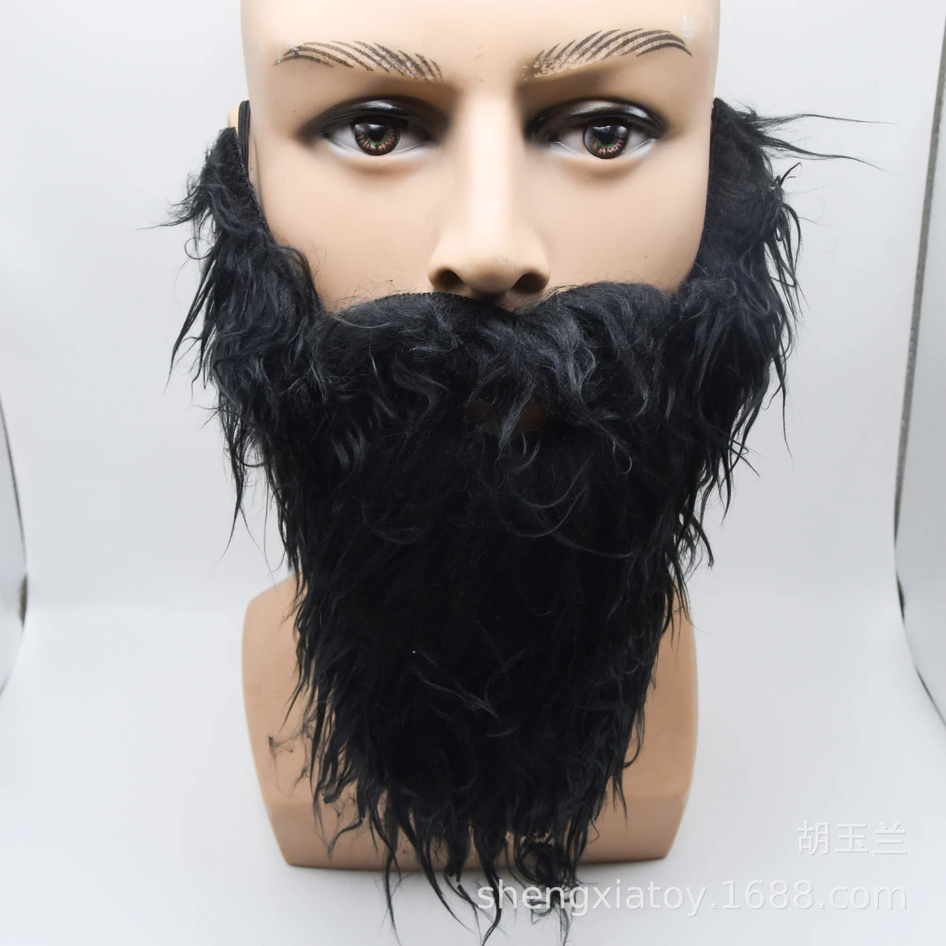 Export Halloween Props Model New Style Large Beard Curly Beard Arab Beard Accessories