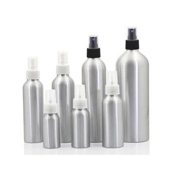 

100ml 1pc Aluminium Spray Atomiser Bottle Refillable Empty Bottles Black Pump Atomizer Cosmetic Packaging Tool