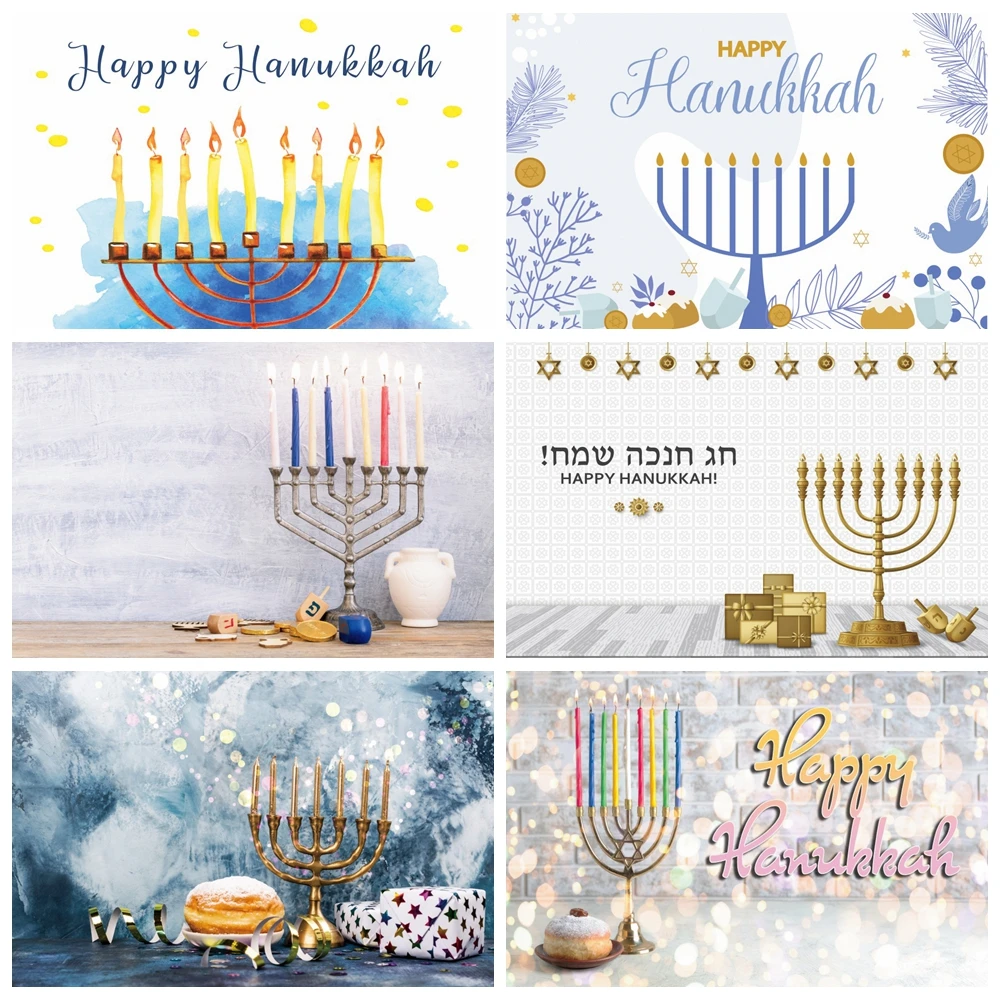 

Yeele Photography Backdrops Jewish Hanukkah Theme Party Personalized Photographic Background For Photo Studio