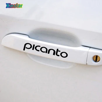 

4pcs Reflective car door handle sticker For Kia picanto