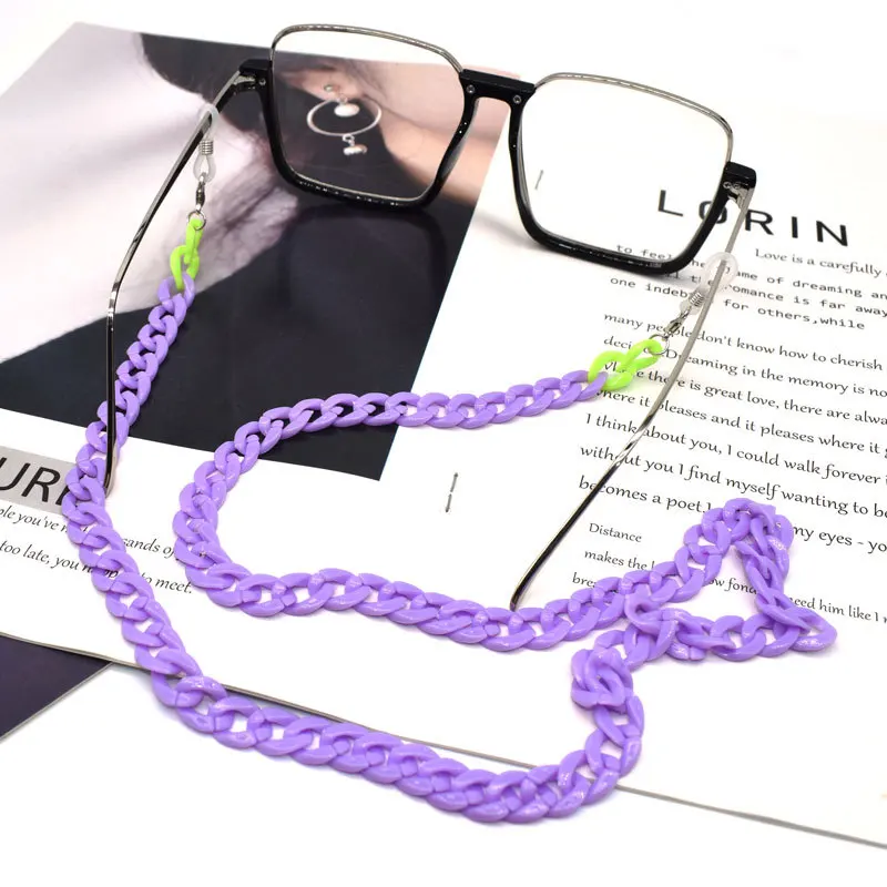 

2020 Chic Fashion Glasses Chain for Women acrylic Sunglasses Cords necklace Mask Lanyard Eyeglass chain for glasses