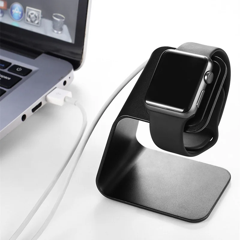 magnetic phone holder for car Metal Aluminum Charger Stand Holder for Apple Watch Bracket Charging Cradle Stand for Apple IWatch Charger Dock Station Portable iphone charging stand