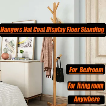 

Tube Assembled Hangers Hat Coat Display Floor Standing Rack Clothes Hanger Bedroom Clothing Organizer
