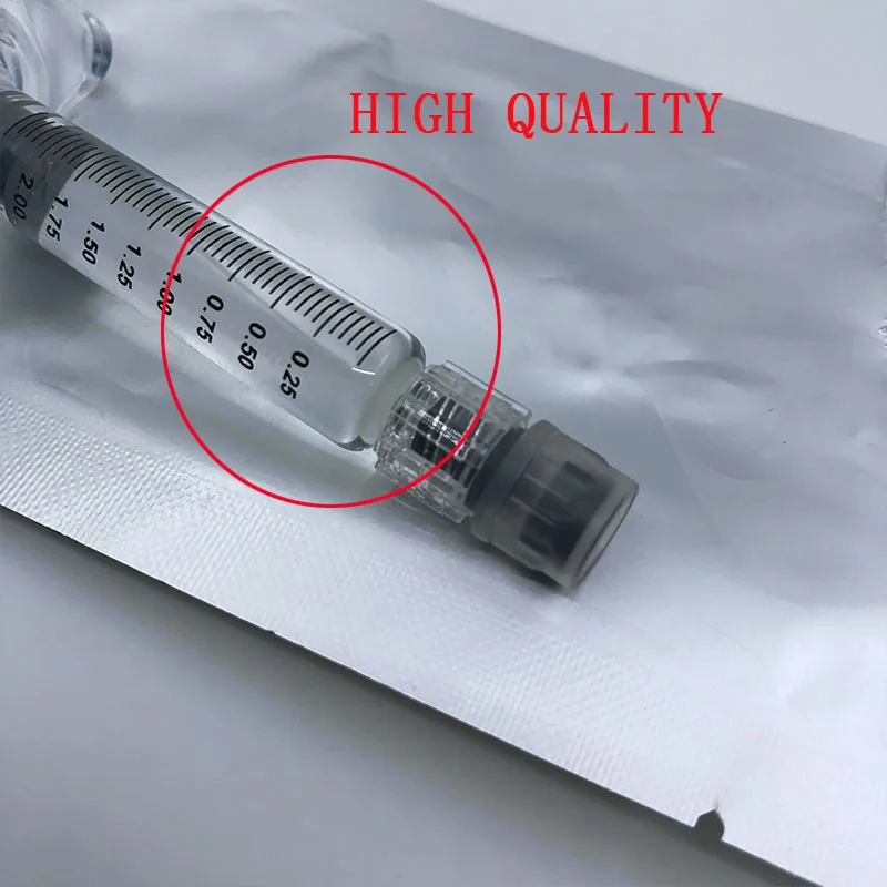 Comprar 2ml inyectable de relleno de labios de gel de ácido hialurónico con eslabones cruzados para realzar el cuerpo del labio facial relleno dérmico rejuvenecimiento de la piel