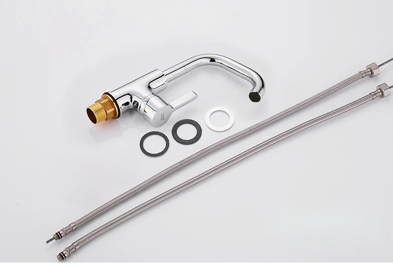 Chrome Kitchen Faucets SDSN Quality Zinc Alloy Kitchen Sink Faucet 360 Rotation Kitchen Mixer Tap Polished Chrome Kitchen Faucet