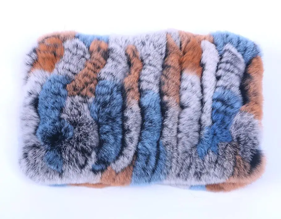 multicolor 10 YCFUR, Женская повязка, тюрбан, шарф, натуральный мех, повязки для волос, шарфы для девочек, 2 использования, эластичный шарф, повязки на голову для женщин - Цвет: multicolor 10