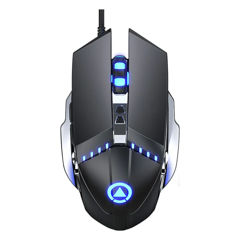 Проводная игровая мышь 3200DPI дышащий светодиодный Электронный Спорт механическая