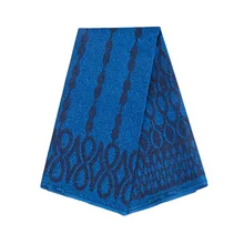 Синяя ткань с цветочным принтом Pagnes настоящая восковая ткань Последние поступления модный дизайн в африканском стиле настоящий голландский воск