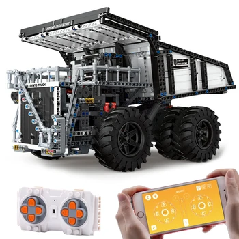 

2044+Pcs Dual Remote Control Engineering Vehicle Bricks Dump Truck Building Blocks Small Particle Construction Vehicle For Child