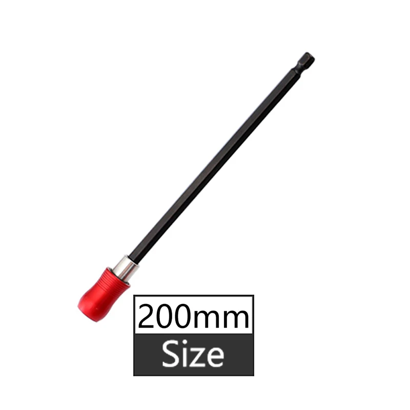 200mm 1/4 ''Отвертка Держатель для бит самоблокирующийся магнитный держатель для бит удлинитель сверла для электроинструмента - Цвет: 200mm