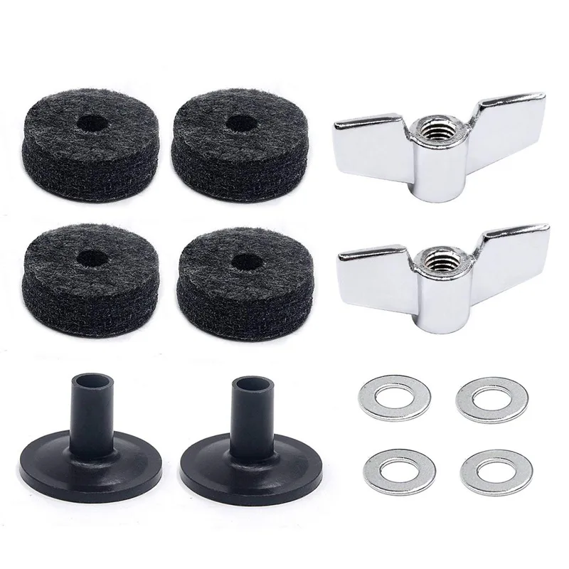 

Drum Accessories Kit: Cymbal Felts, Cymbal Sleeves, Wing Nuts